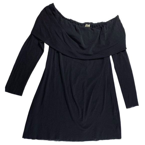 Petit Pois By Viviana G  Double Mesh Off The Shoulder Top - Large - Picture 10 of 12